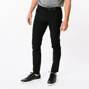 ZYIA Men's Black Office Chinos 32” inseam
